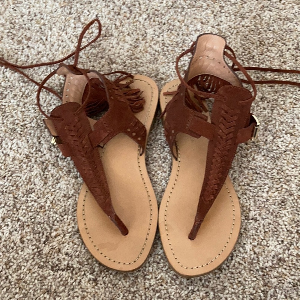 Sigerson Morrison suede t-strap sandals